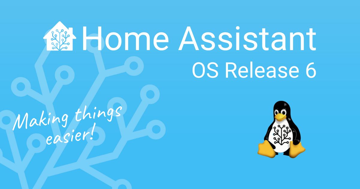 Home Assistant OS Release 6 Home Assistant OS Release 6 Logo